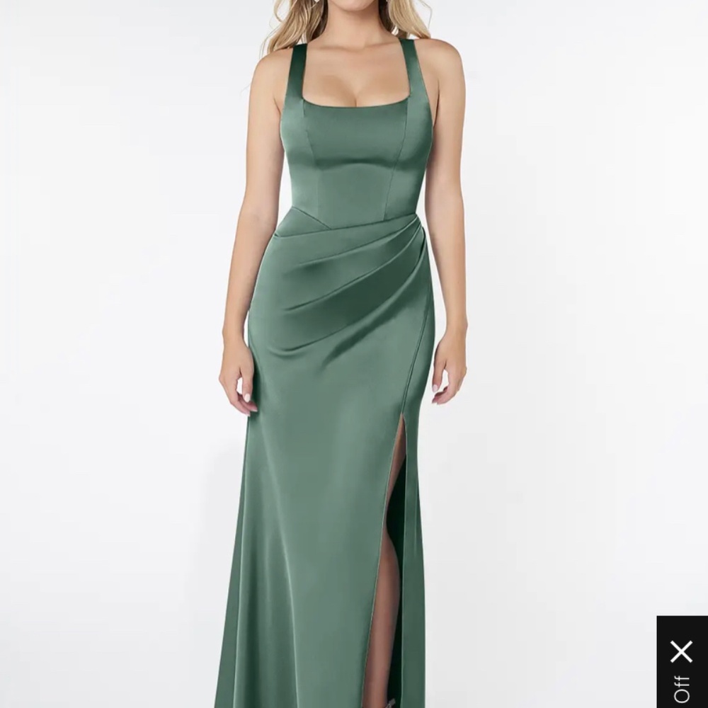 Azazie Mero Eucalyptus Dress